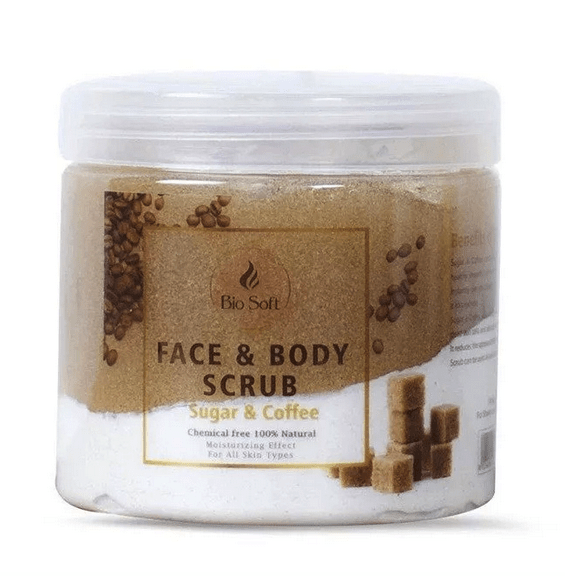 بيو سوفت سكراب بالسكر والقهوة 500 مل