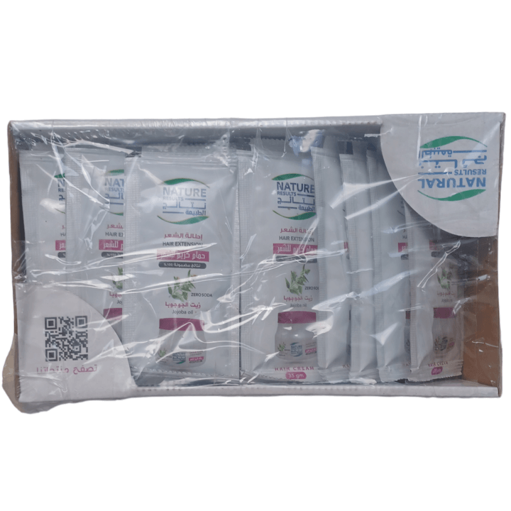 نتائج الطبيعة حمام كريم بزيت الجوجوبا 35 جم 24 كيس