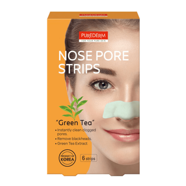 بيورديرم لزقة الانف بالشاي الاخضر 6 قطعة كوري