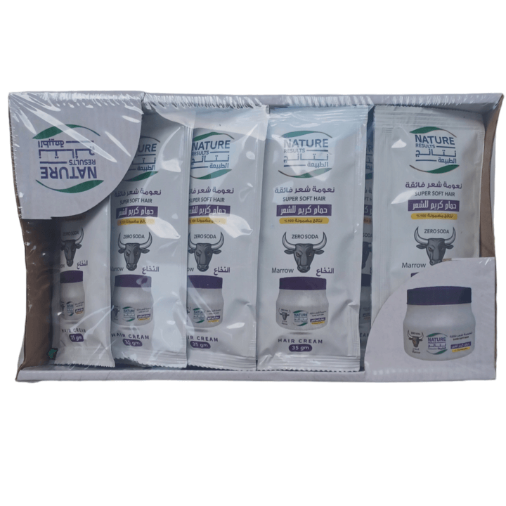 نتائج الطبيعة حمام كريم بالنخاع 35 جم 24 كيس