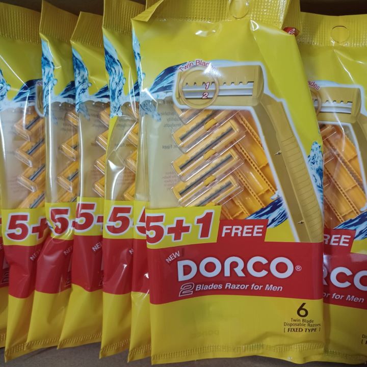 دوركو شفرات حلاقة اصفر كيس 6 قطع