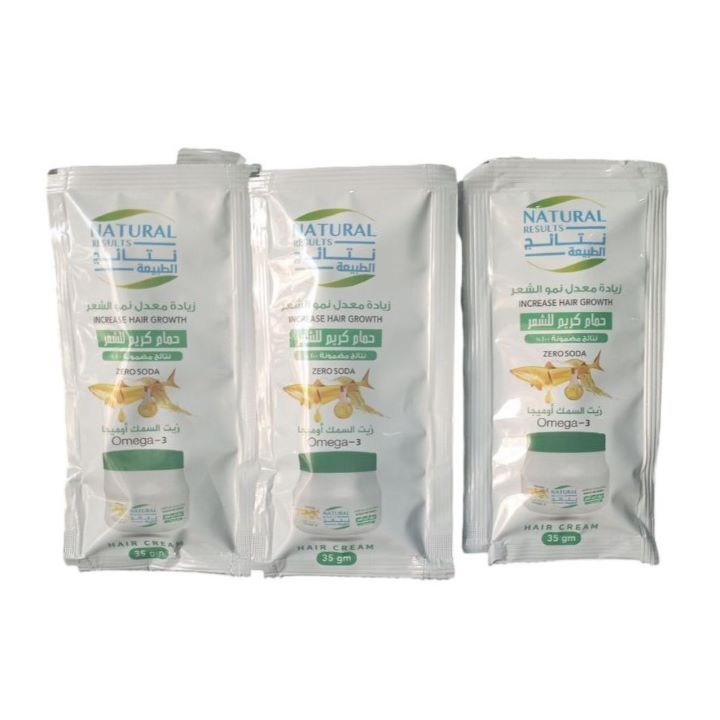 نتائج الطبيعة حمام كريم اوميجا 3 35 جم 24 كيس