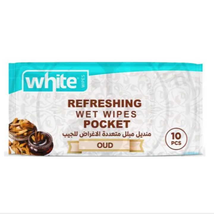 وايت مناديل مبللة جيب عود 10 مناديل