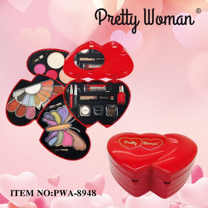 بريتي ومان علبة مكياج قلب 8948