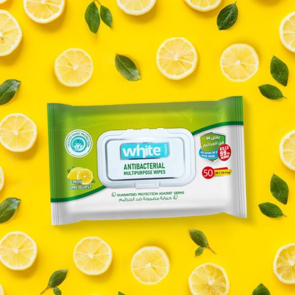 وايت مناديل مبللة مضادة للبكتريا 50 منديل