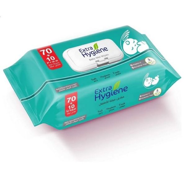اكسترا هايجين مناديل مبللة للاطفال 80 منديل