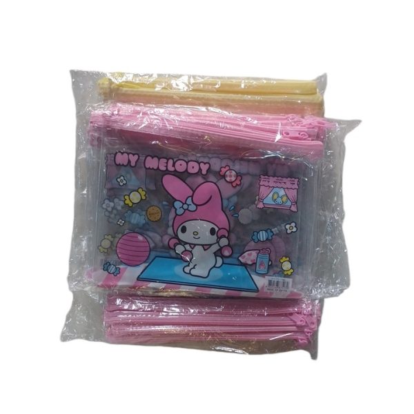 شنطة مكياج شفاف سوستة