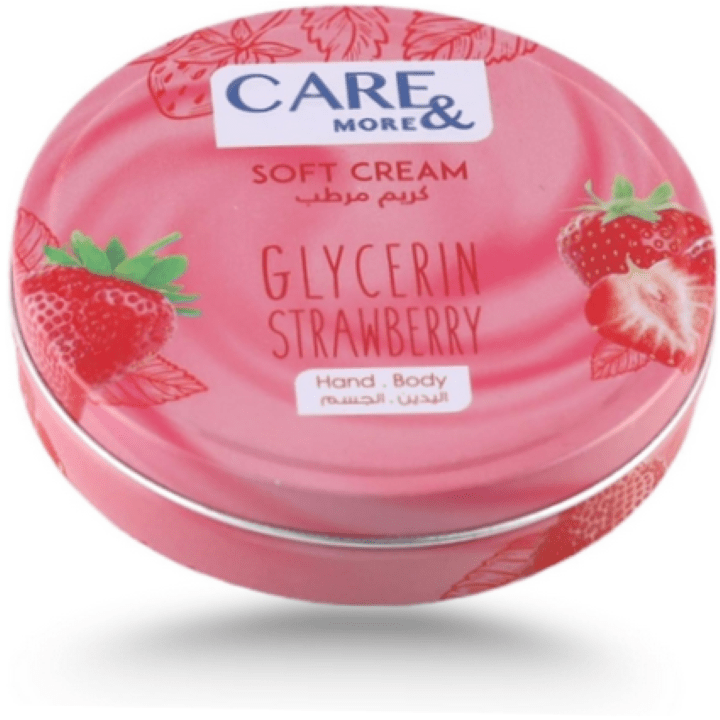 كير اند مور كريم مرطب جلسرين وفراولة 75 مل