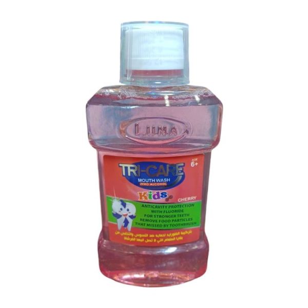 تراي كير مضمضة للفم اطفال بالكرز بدون كحول 250 مل