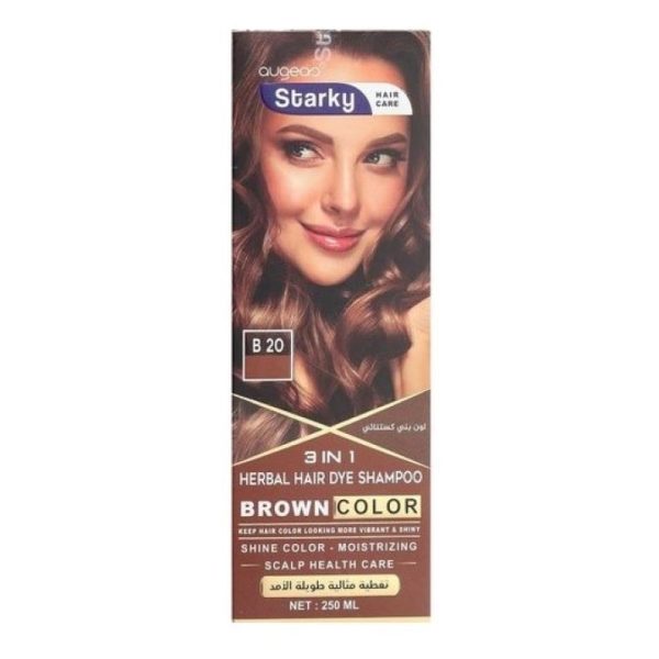 ستاركي شامبو صبغة لون بني 250 مل