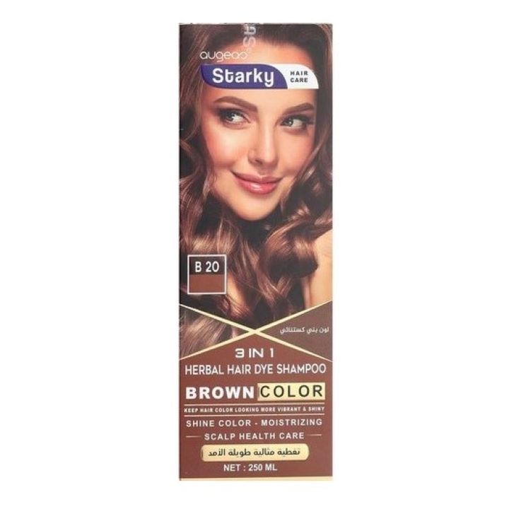 ستاركي شامبو صبغة لون بني 250 مل