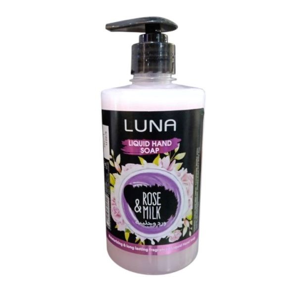 لونا هاند ووش ورد وحليب 500 مل