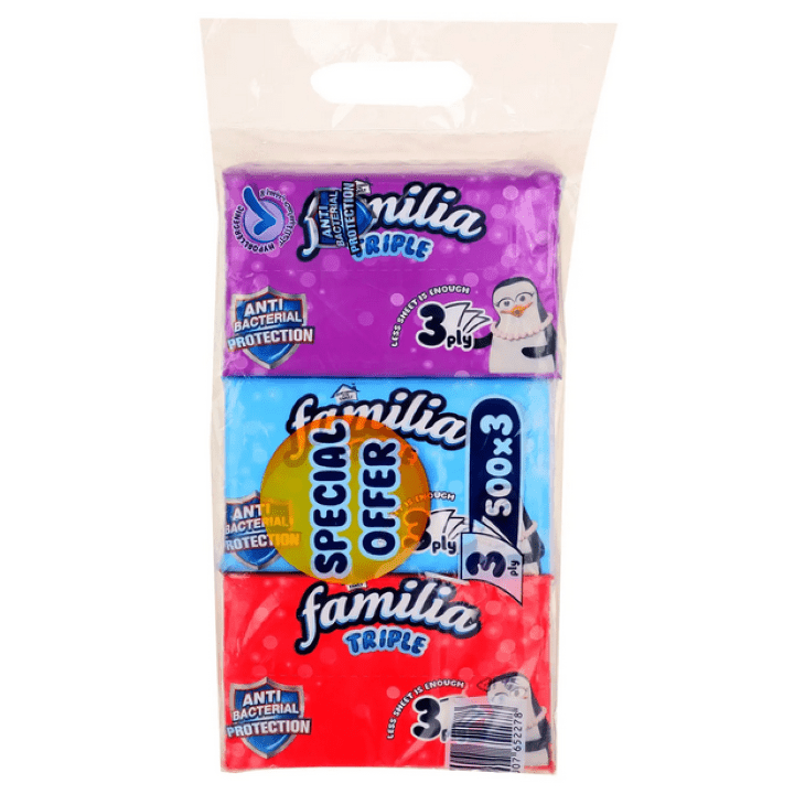 فاميليا تريبل مناديل سحب 500 عرض 3 قطع