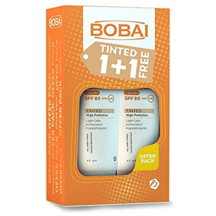 بوباي SPF 80 كريم واقي 50 مل عرض قطعتين