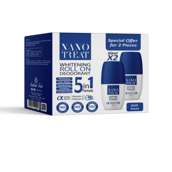 نانو تريت مزيل عرق رول عود 50 مل عرض 1+1