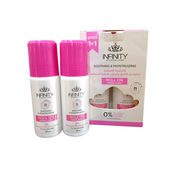 انفينيتي مزيل عرق رول للبشرة الحساسة 80 مل عرض 1+1