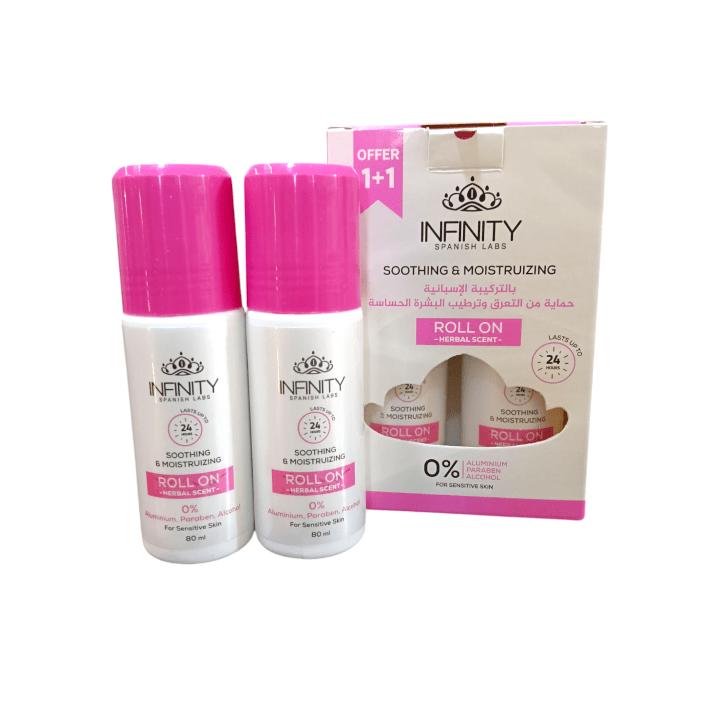 انفينيتي مزيل عرق رول للبشرة الحساسة 80 مل عرض 1+1