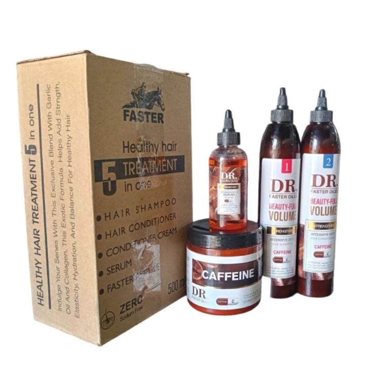 فاستر مجموعة العناية بالشعر بالكافيين 5×1