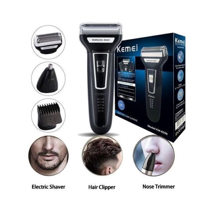 كيمي ماكينة حلاقة 3*1 رجالي KM-6558