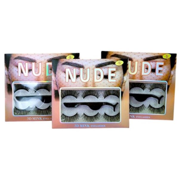 رموش ثلاثية + ملقاط