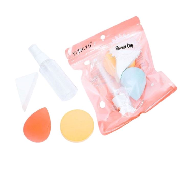 طقم مكياج بخاخ+بيوتي بلندر+2 سفنجة