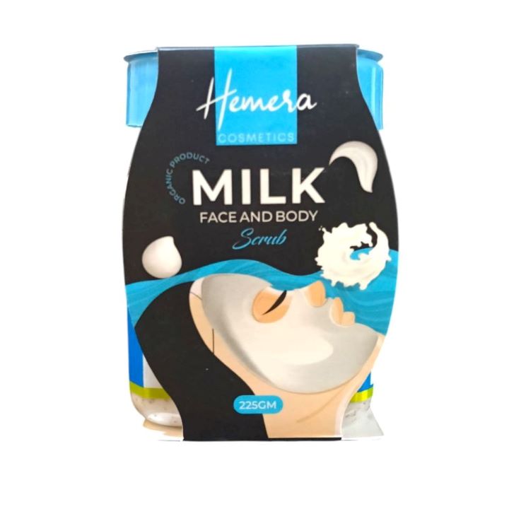 هيميرا صنفرة للوجه والجسم حليب 225 جم