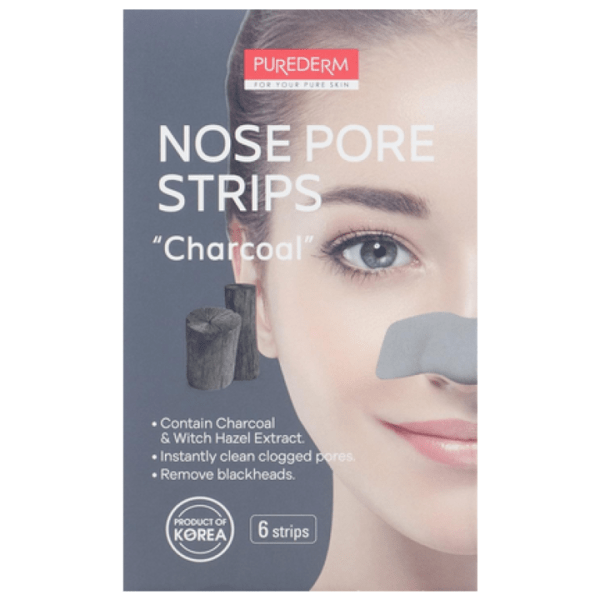 بيورديرم لزقة الانف بالفحم 6 قطعة