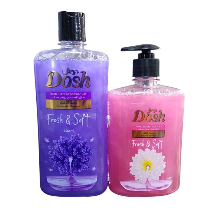 دوش شاور لافندر 600 مل + هاند ووش زهور 450 مل