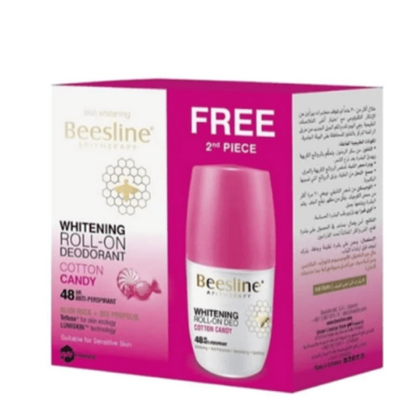 بيزلين مزيل عرق وتفتيح رول نعومة القطن 50 مل عرض 1+1
