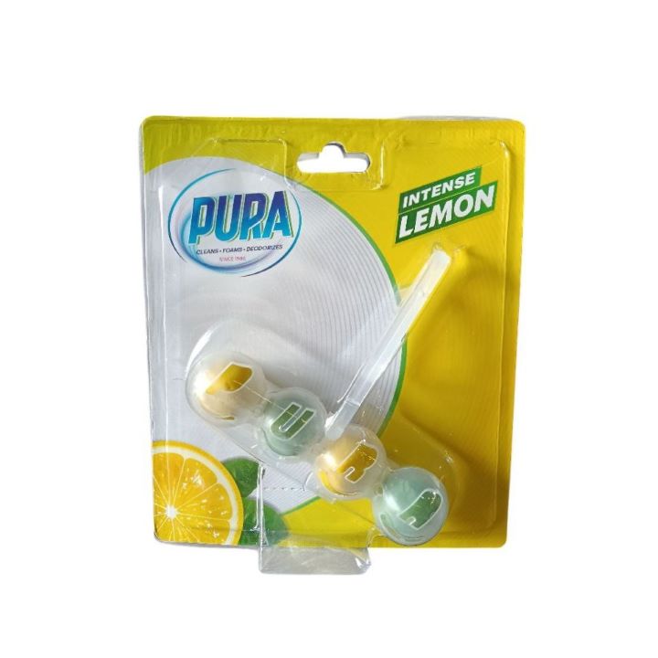 بيورا منظف ومعطر تواليت 4 كرات بالليمون