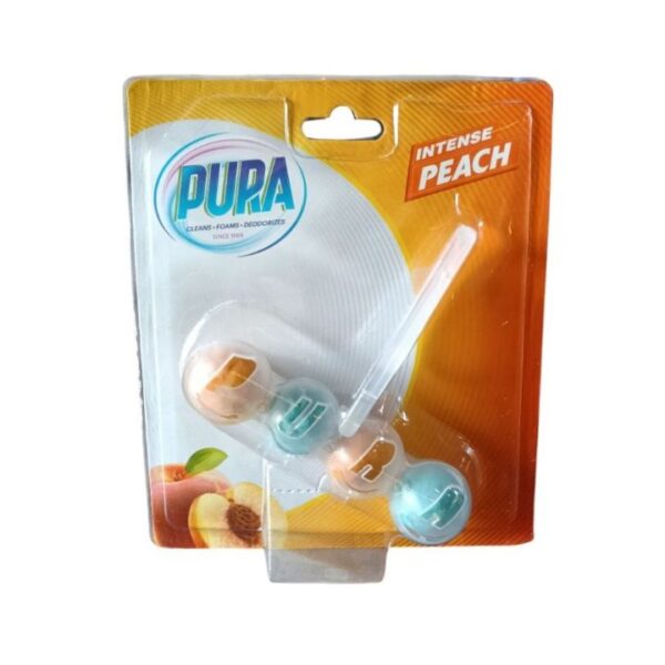 بيورا منظف ومعطر تواليت 4 كرات بالخوخ