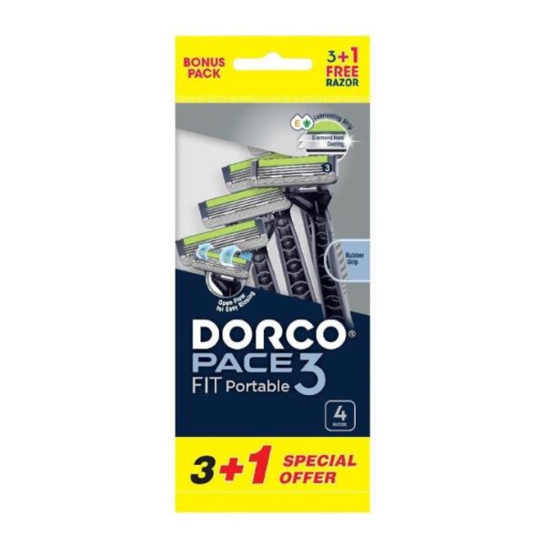 دوركو شفرات حلاقة بيس 3 رجالي 4 قطعة