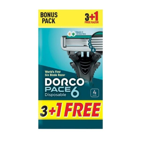 دوركو شفرات حلاقة بيس 6 رجالي 4 قطعة