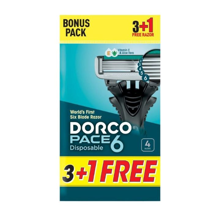 دوركو شفرات حلاقة بيس 6 رجالي 4 قطعة