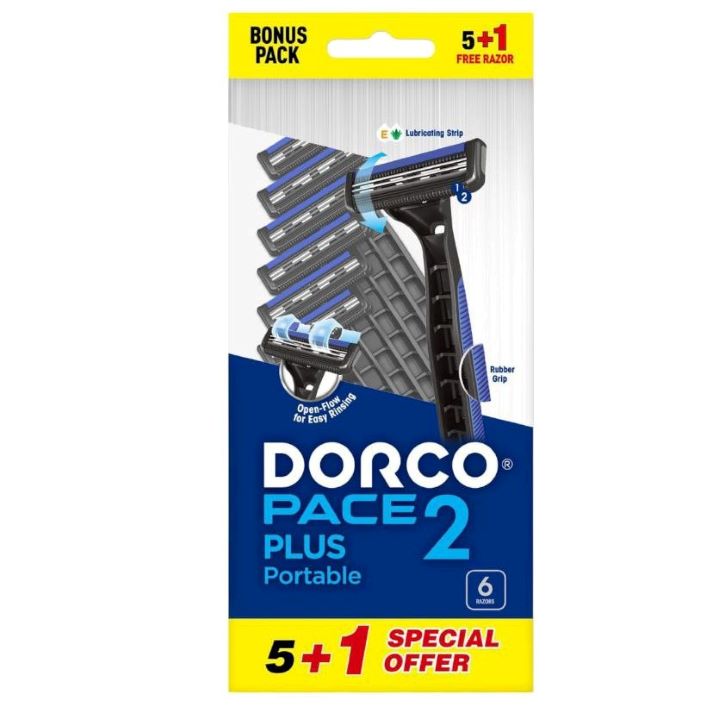 دوركو شفرات حلاقة بيس 2 رجالي 6 قطعة