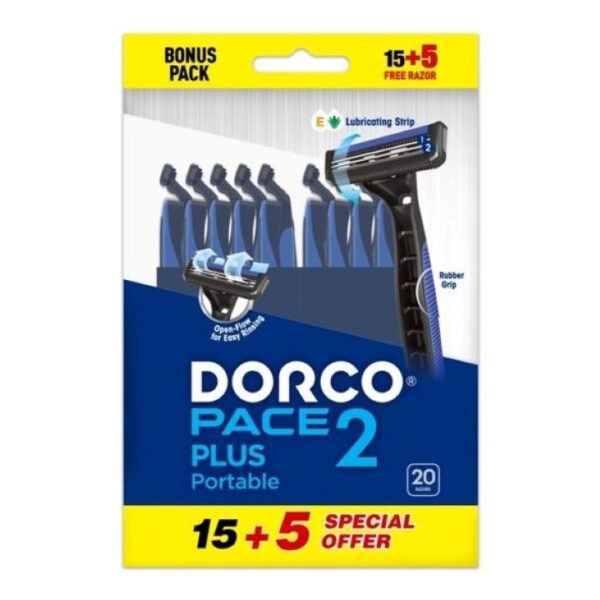 دوركو شفرات حلاقة بيس 2 رجالي 20 قطعة