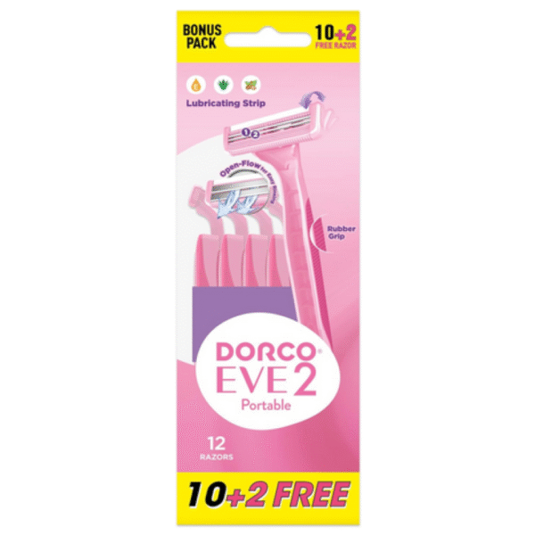 دوركو شفرات حلاقة ايفي 2 نسائي 12 قطعة