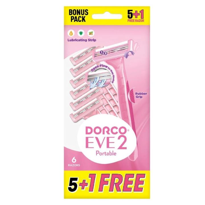 دوركو شفرات حلاقة ايفي 2 نسائي 6 قطعة