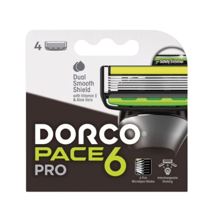 دوركو غيار شفرات بيس 6 رجالي 4 قطعة