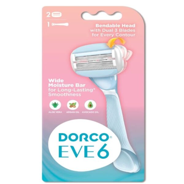 دوركو شفرات حلاقة ايفي 6 نسائي  يد + 2 غيار