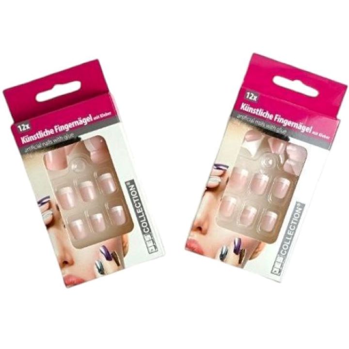 اظافر فرينش 12 قطعة