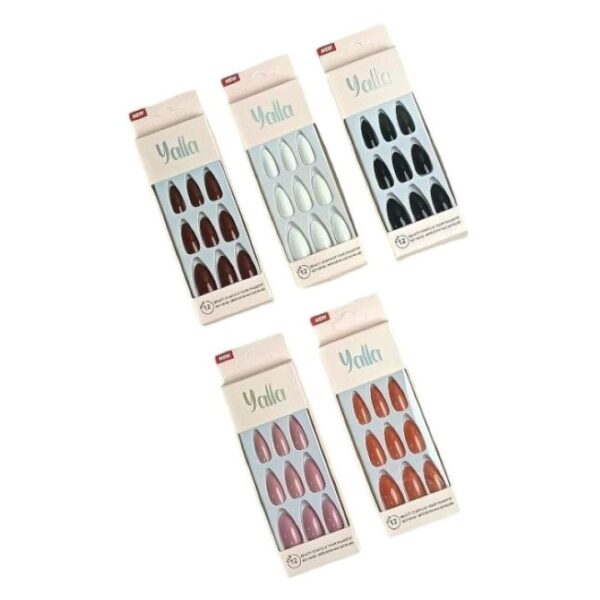 ياللا اظافر لامعة 12 قطعة