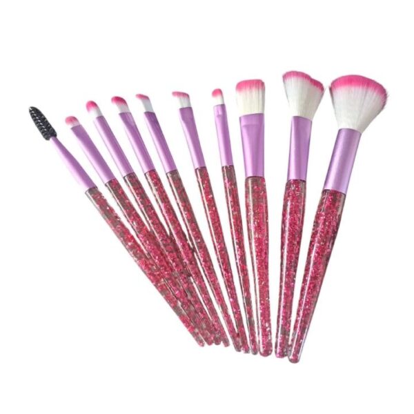 طقم فرش مكياج 10 قطع لوكس