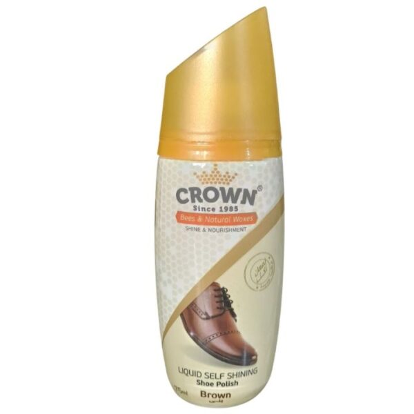 كراون سائل ملمع احذية بني 75 مل