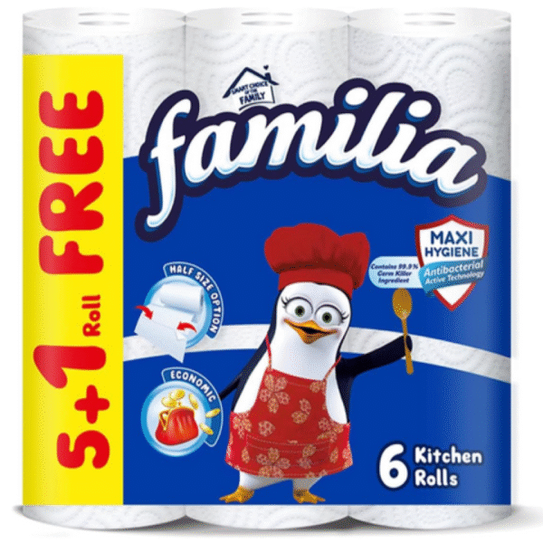 فاميليا اقتصادي مناديل مطبخ عرض 6 بكرة