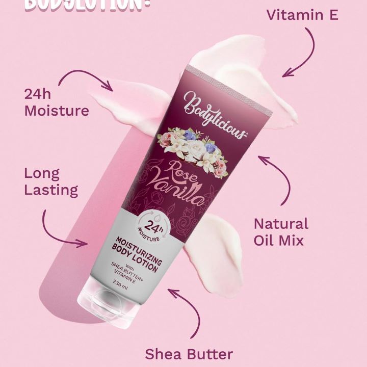 بودي ليشيوس لوشن روز فانيللا 236 مل