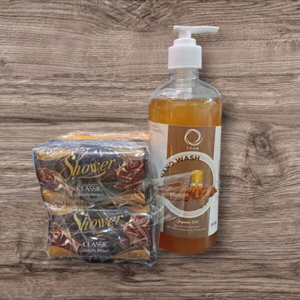 اي كير هاند ووش 500 جم + 8 قطع صابون شاور 110 جم