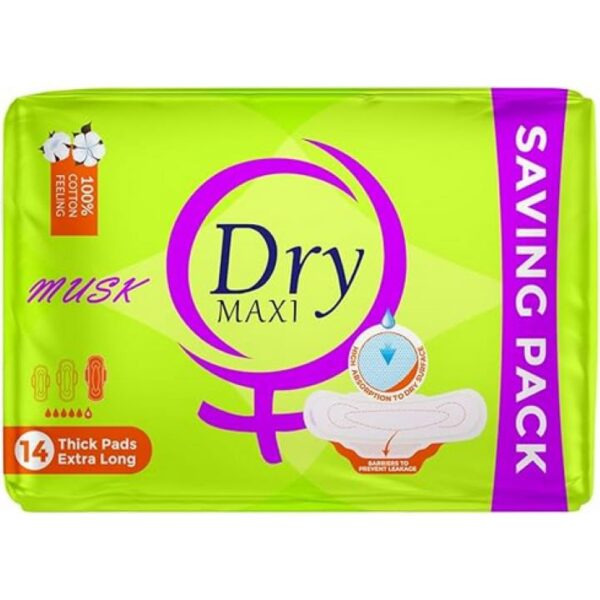 دراي ماكسي بالمسك طويل جدا 14 فوطة