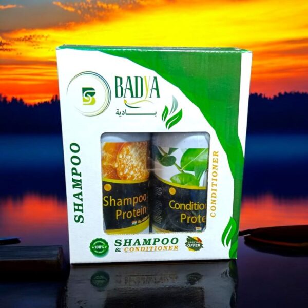 بادية مجموعة البروتين شامبو وبلسم 500 مل