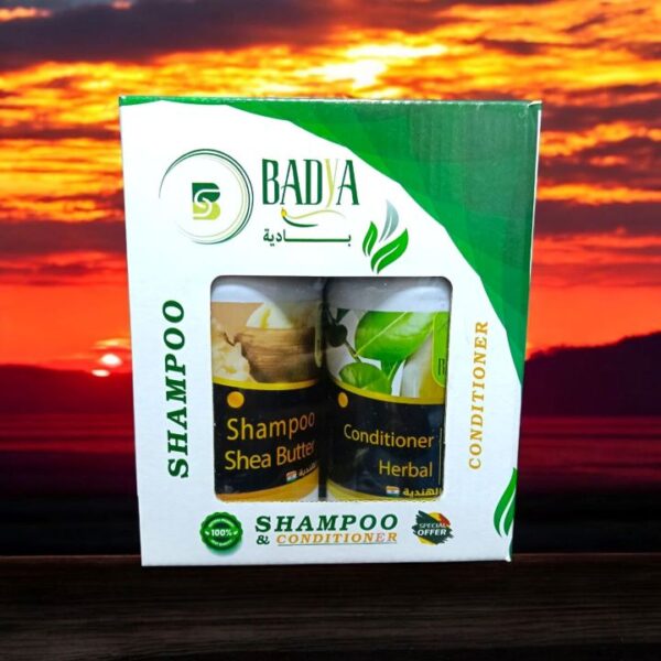 بادية مجموعة الشيا شامبو وبلسم 500 مل
